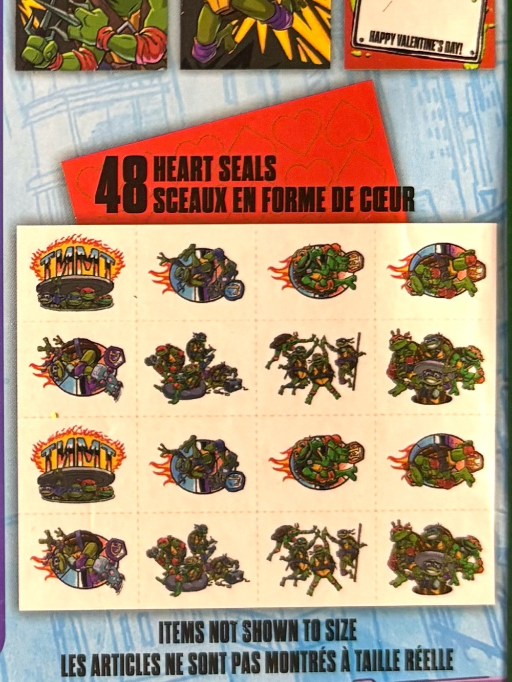 🐢 🤚TMNT NWT Temporary Tattoos & Cards 16 Pack Nickelodeon Party Favors Ages 3+ - Picture 3 of 4